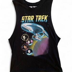 Star Trek Sleeveless Black Tank Top
